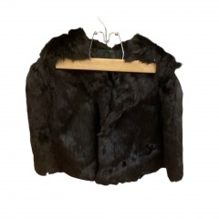 Black Rabbit Small Fur Stole