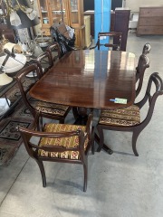 Mahogany Table & 8 Chairs