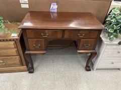 Dark Curved Leg Desk