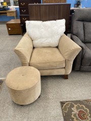 Thomasville Chair & Ottoman