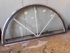 Half Moon Aluminum Window