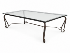 Spanish Revival Glass Top Table