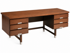 Contemporary Exec. Desk 6 drawers