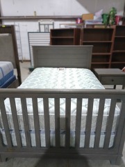Full size bed frame w\/mattress 3474