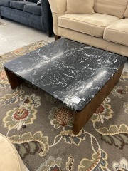 New Marble Walnut Coffee Table