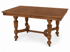 Oak Trestle Dining Table