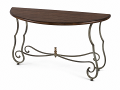 Wood & Metal Console Table