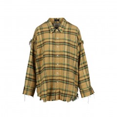 3922 P1 | R13 Shredded Seam Drop Neck Shirt