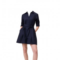 3942 P1 | ANN TAYLOR Weekend Belted Mini Shirtdress