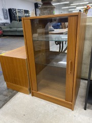 Denka Danish Teak Glass Display Cabinet