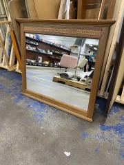 Pennsylvania House Wood Leaf Motif Mirror (44 X 38)