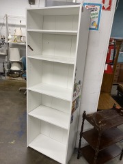 Tall White Sticker Bookshelf