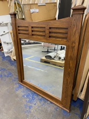 Handcrafted Cowboy Castle Mirror (43 X 50)