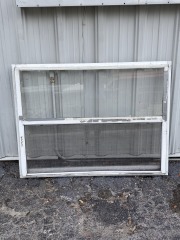 White Aluminum Window 35 1\/4\