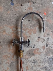 Laboratory Faucet with Serrated Tip Outlet