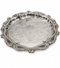 Vintage Silver-Plated Serving Tray