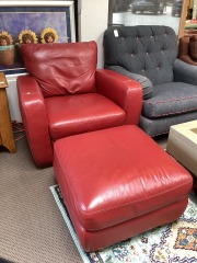 Chair w\/ Ottoman