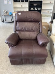 Burgundy Leather Recliner