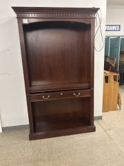 Mahogany Lighted Bookshelf