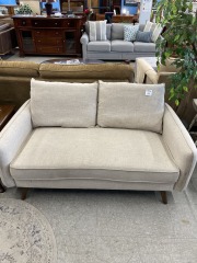 Cream love seats