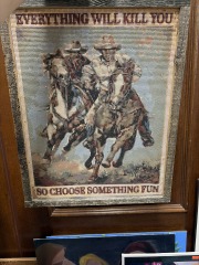 Morbid Beaded Cowboy Quote Art
