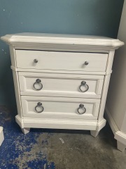 Whitewash Modern Farmhouse Nightstand