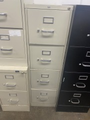 Ivory HON Four Drawer Filing Cabinet
