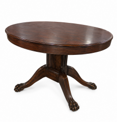 Vintage Oak Pedestal Table