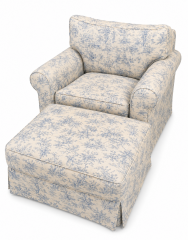 Down Filled Cushion w\/ Matching Ottoman