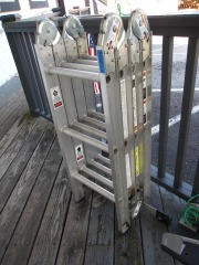 12'  Multi-Position Foldable Aluminum Ladder