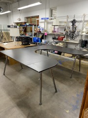 Adjustable Two Piece Command Center Desk