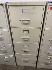 Beige Steelcase Legal Size 4 Drawer Filing Cabinet