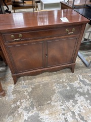 Small Cherry Wood Buffet\/ Server