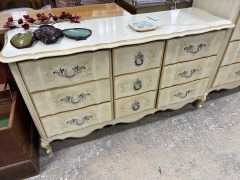 White\/Stencil French Provinical Dresser
