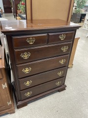 Mahogany 5 Drawer Dresser