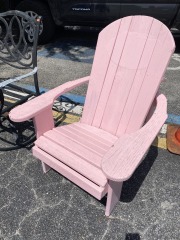 Baby Pink Adirondack Patio Chair