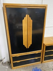 Vintage Post Modern Bassett Armoire