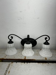 Acanthus Leaf Motif 3 Light Vanity Fixture