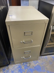 Beige 2 Drawer Filing Cabinet
