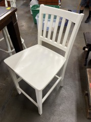 Plaine Jane White Bar Stool