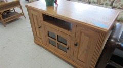 Rolling TV\/Media Console Cabinet