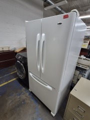 freestanding, standard-depth Amana White French Door Refrigerator
