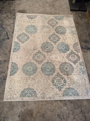 Boho GRA Y-BLUE 5x7ft ug