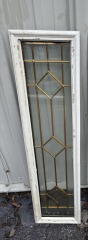Classic Door Sidelight with Brass Caming