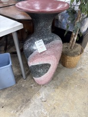 Black\/PInk Large Vase