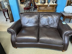 Natuzzi Leather Love Seat