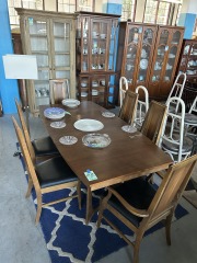 Young MFG -MCM Dining Table & 6 Chairs