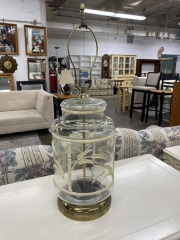 MCM Clear Glass Bamboo Motif Lamp (Each)