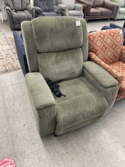 Green Electric Recliner