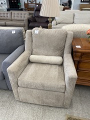 Tan plush chair
